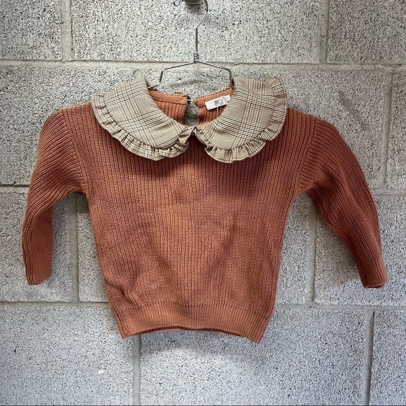Cc Fine Clothing Kids Collared Knit Sweater - Picture 1 of 5